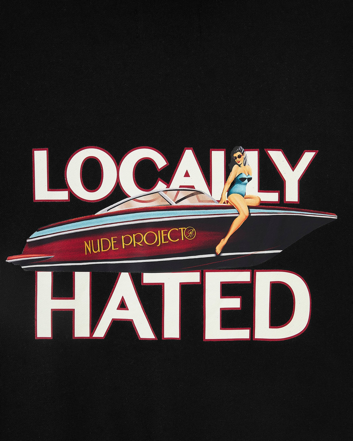 Locally Hated Hoodie Black