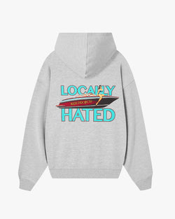 SUDADERA GRIS LOCALLY HATED