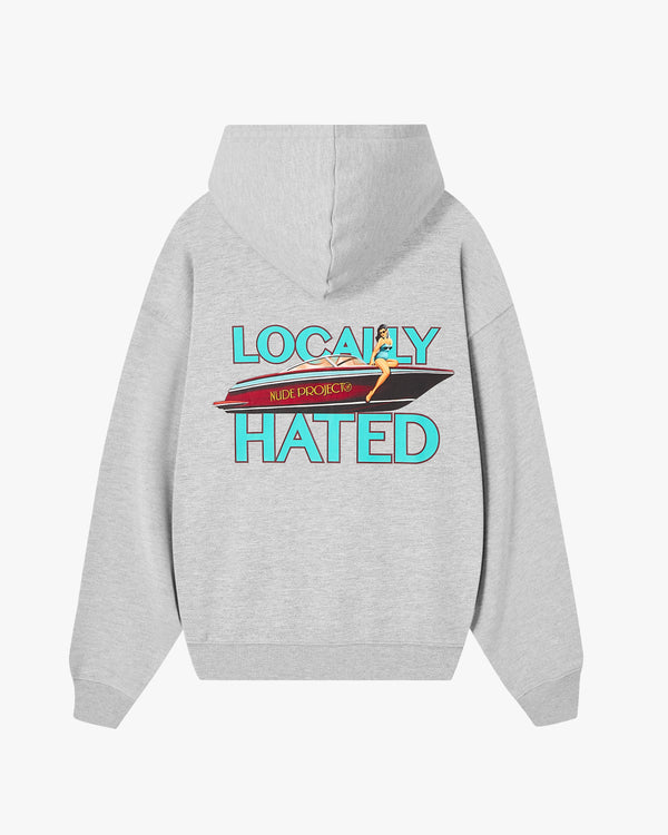 SUDADERA LOCALLY HATED GRIS