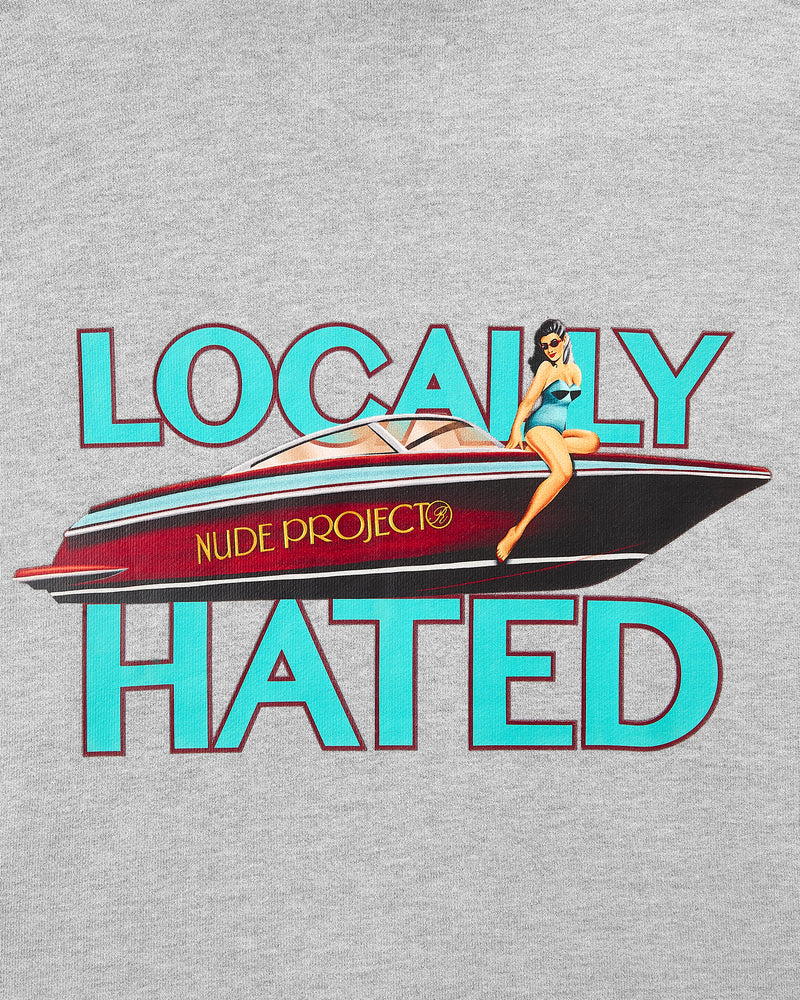 LOCALLY HATED HOOD GREY MELANGE