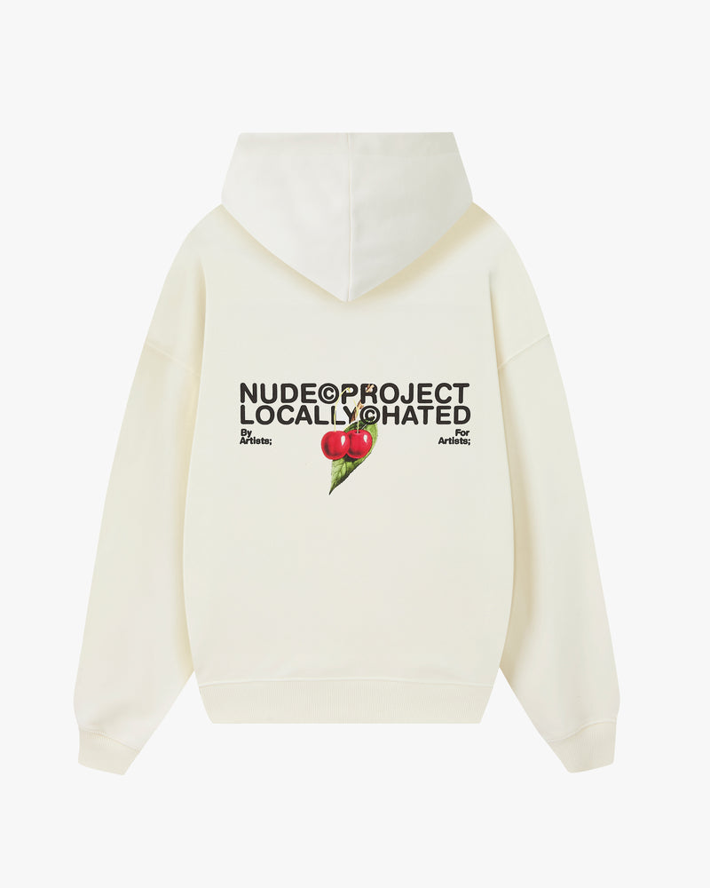 Locally Hated Cherry Hoodie Marshmallow