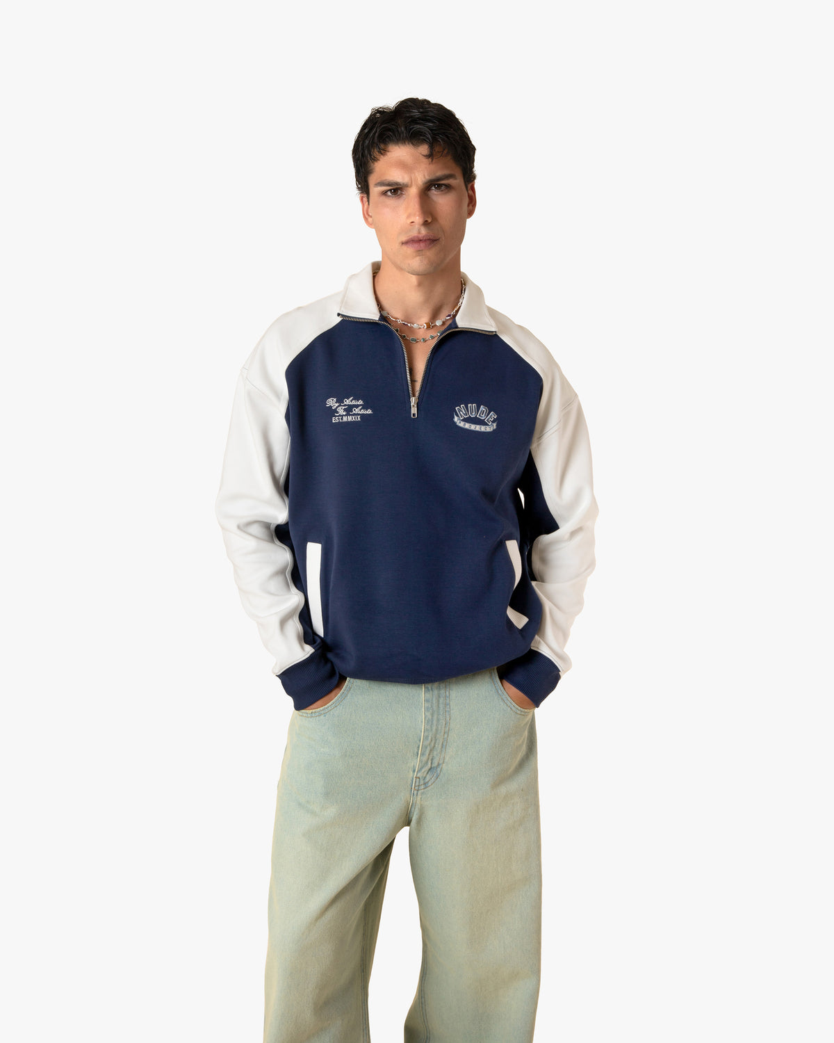 INTERLOCK CAPTAIN QUARTER ZIP