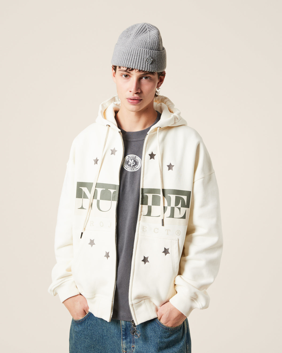 ALL STAR ZIPPER OFF-WHITE