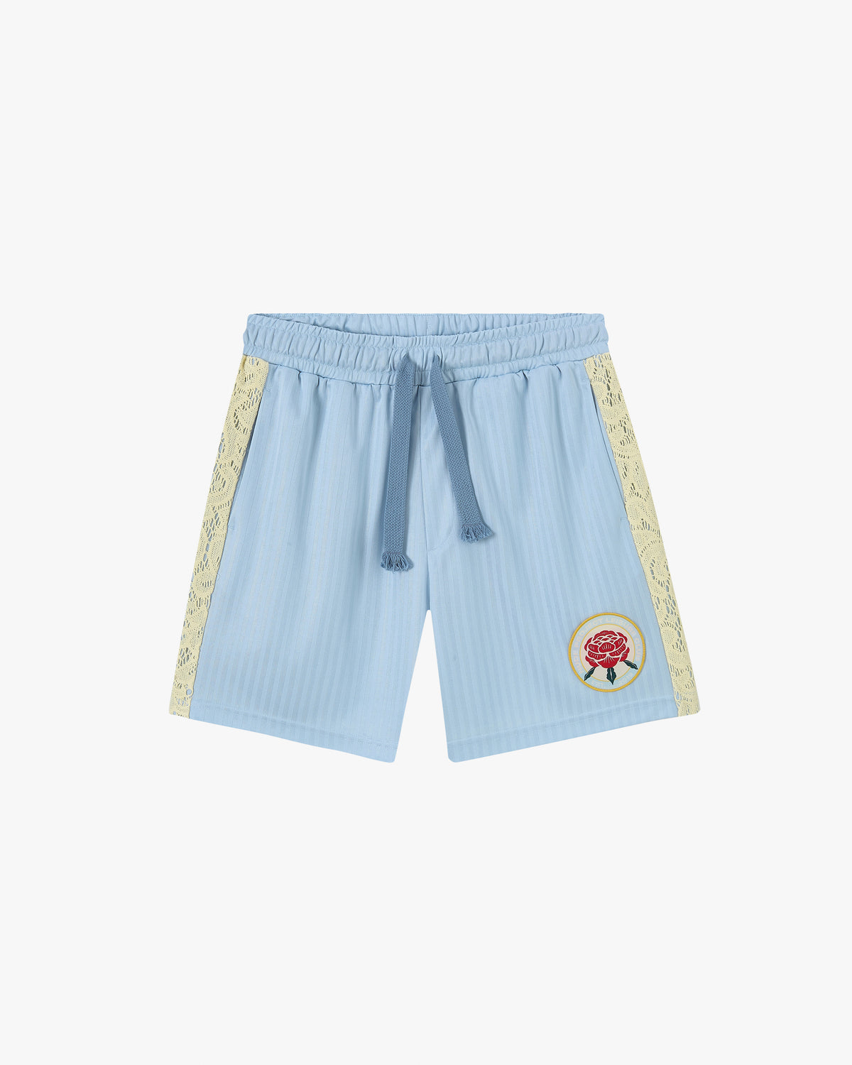 Lace Football Short Baby Blue