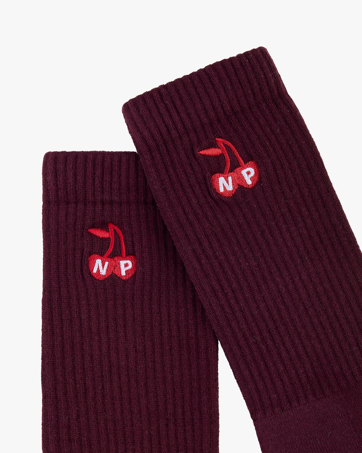 Leyre Socks Burgundy/Ivory