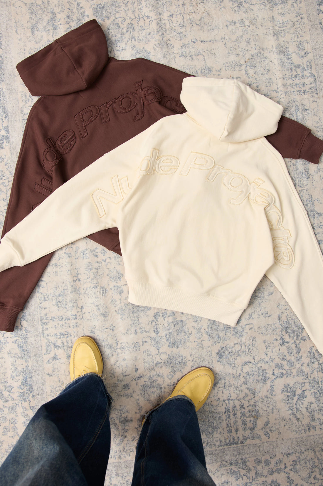 Marble Hoodie Brown