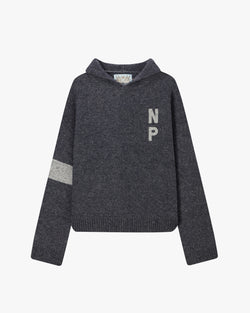 NUMBERS SWEATER HOOD ASH