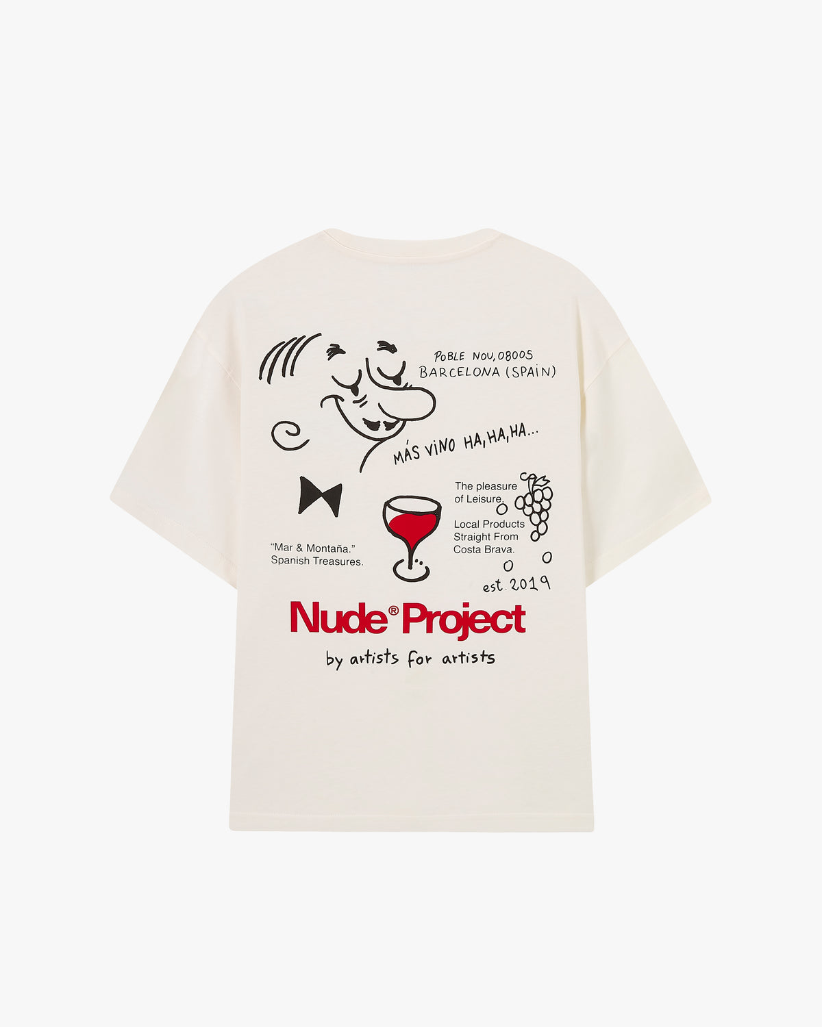 Más Vino Tee Marshmellow