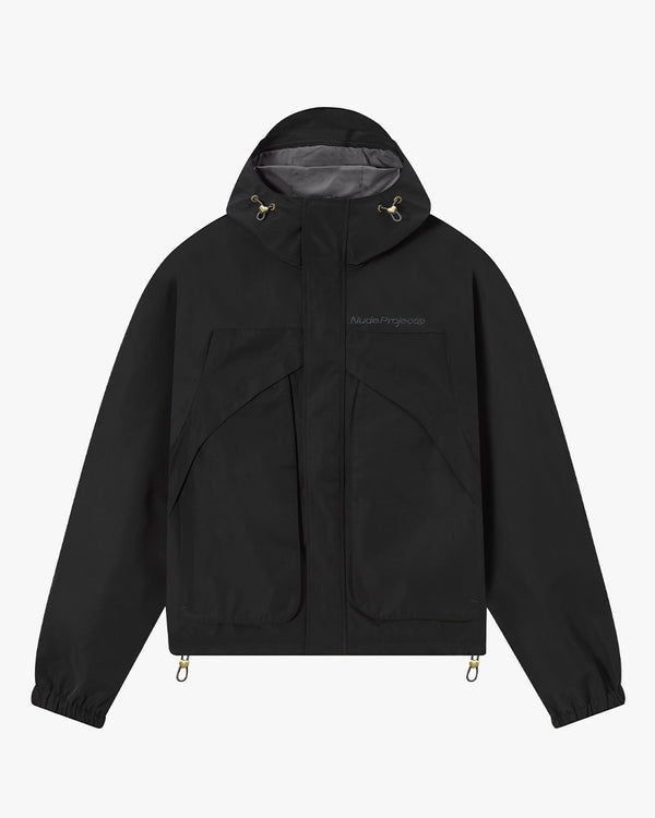 MILESTONES WINDBREAKER JACKET BLACK