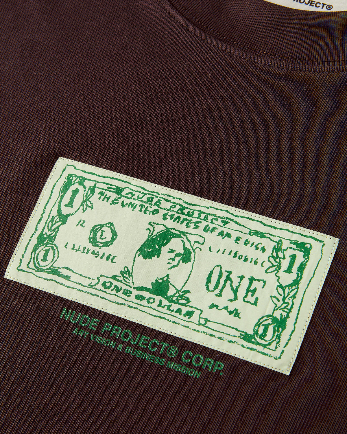 Dolla Long-Sleeve Tee Brown