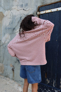 Faded Striped Polo