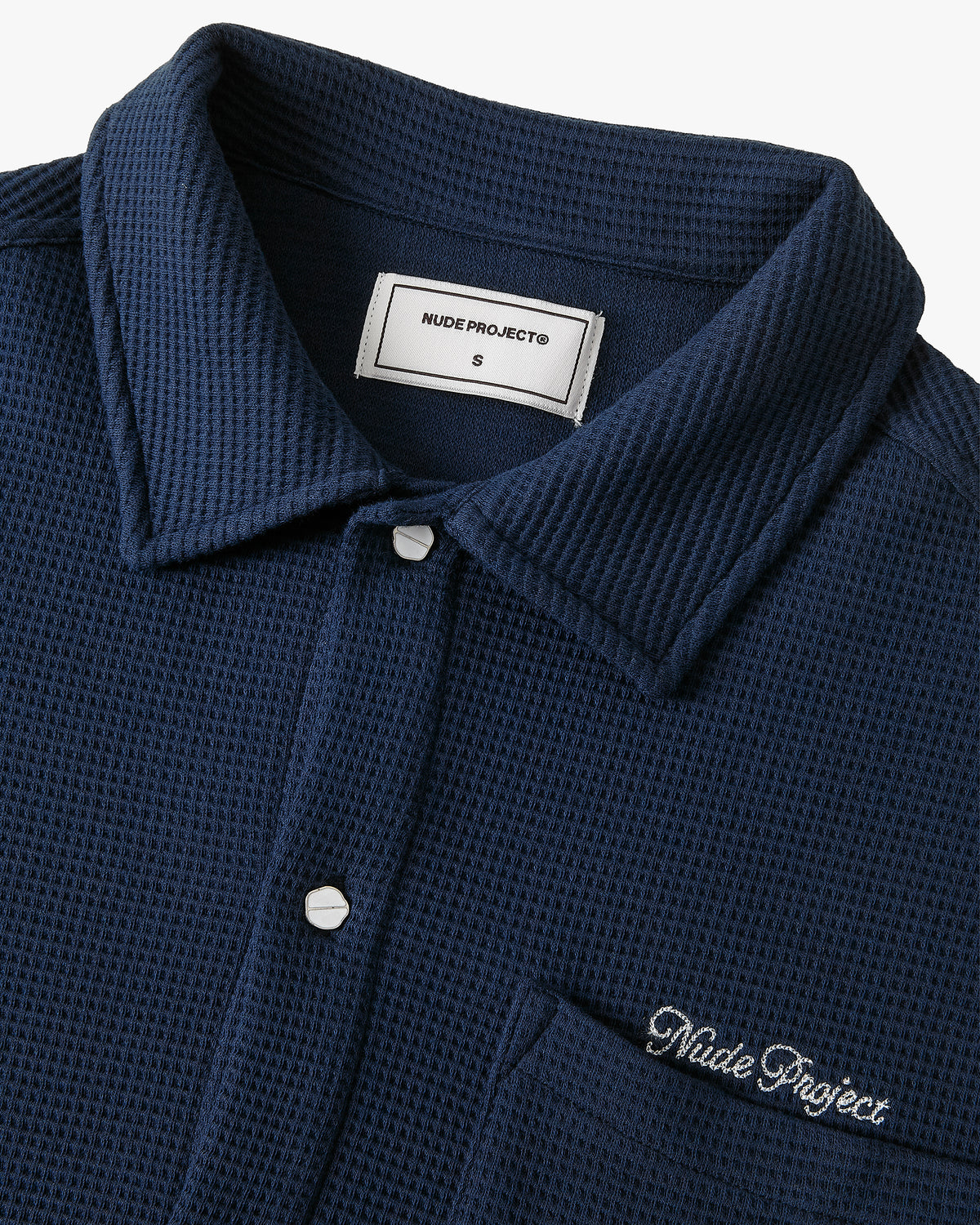 Marbella Waffle Shirt Navy