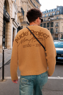 Soju Knit Sweater Dark Orange