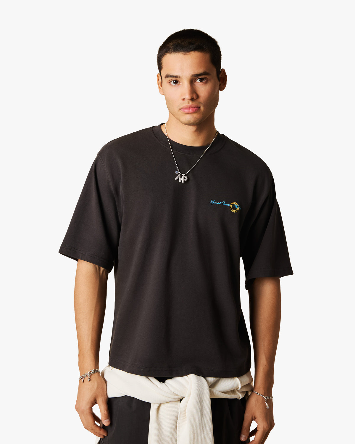 Costa Cropped Tee Ash