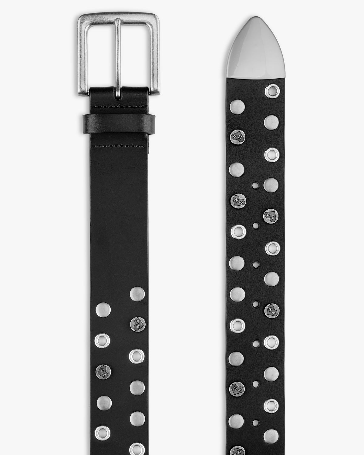 Rock Leather Belt Black