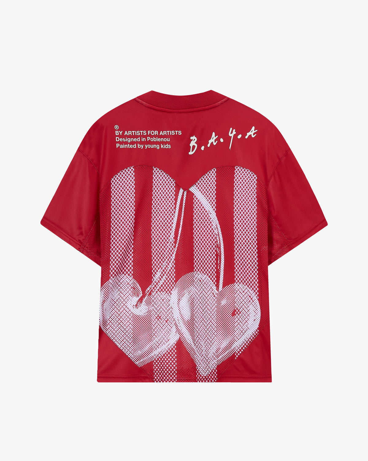Cherry Football Tee Red