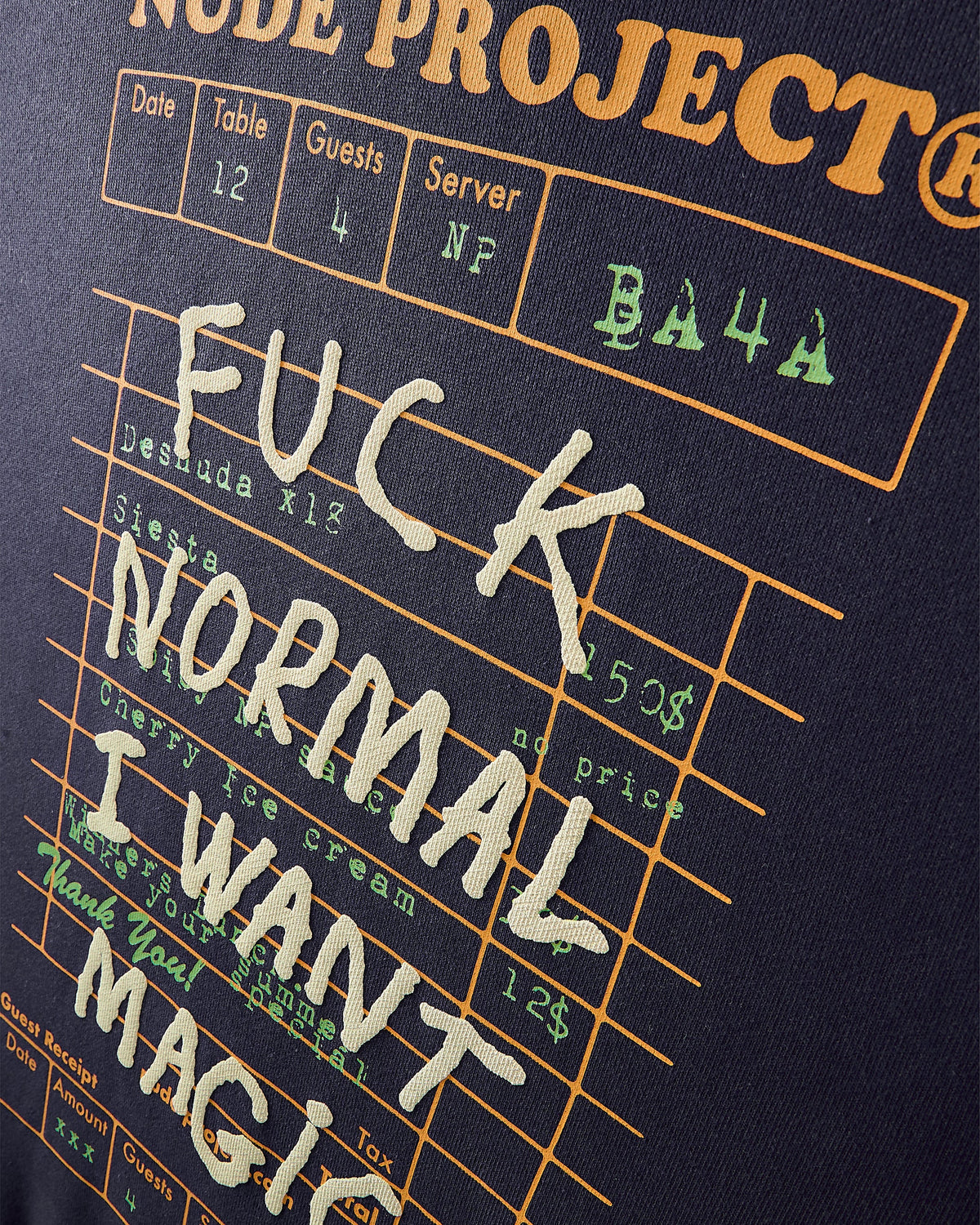 Fuck Normal Hoodie Navy