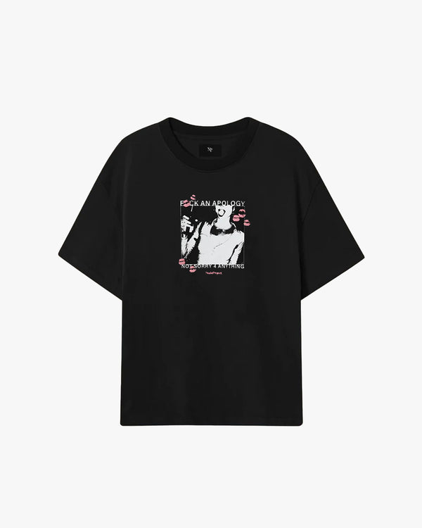 NO APOLOGY TEE BLACK