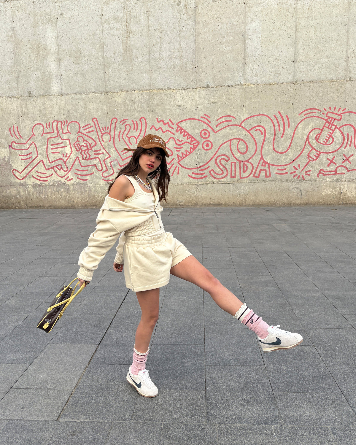 Typa Day Cropped Hoodie Marshmallow