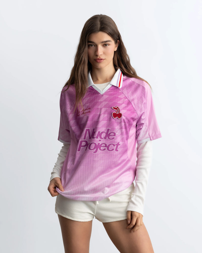 Radja Football Tee Pink
