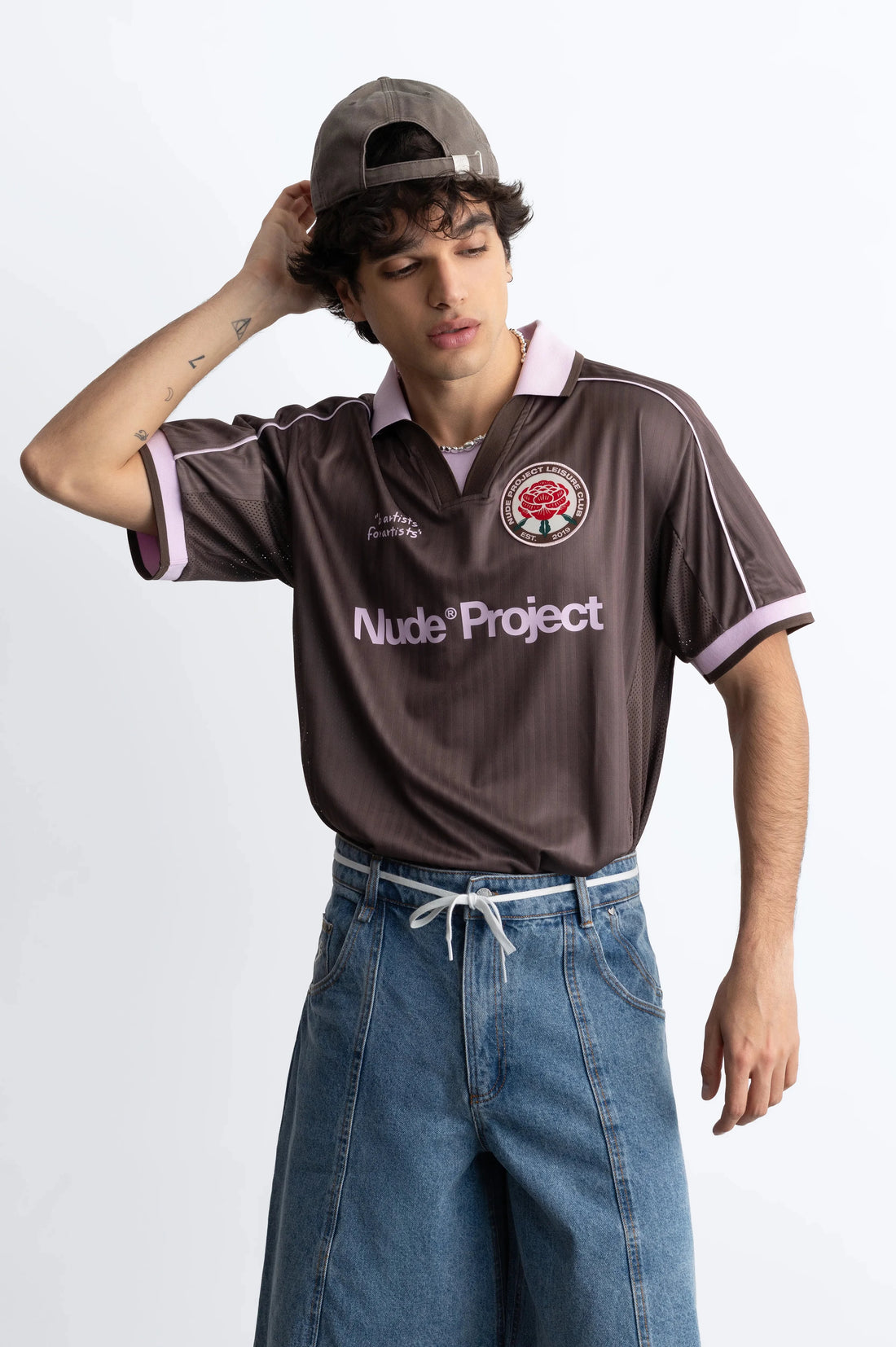 Basic Football Tee Brown