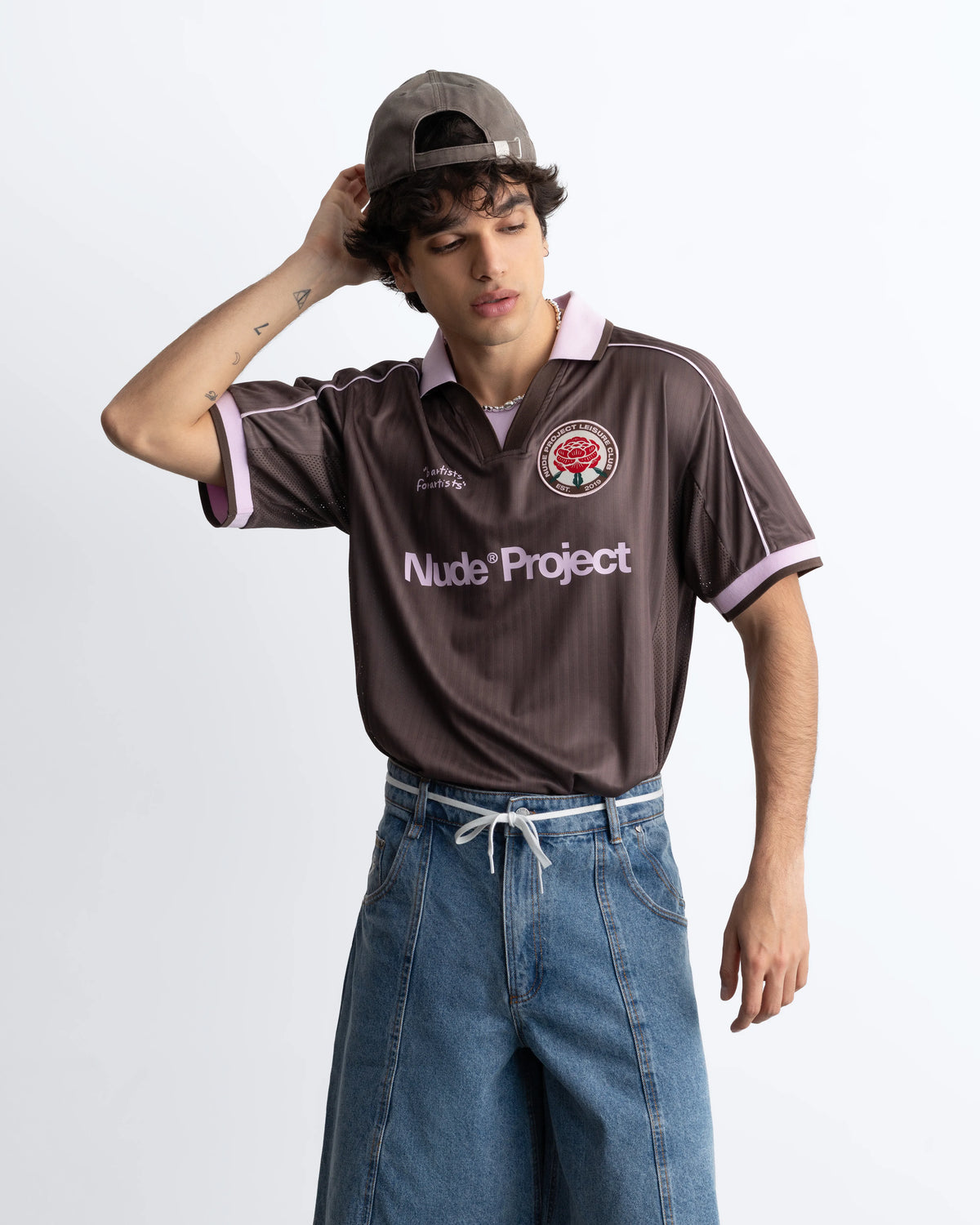 Basic Football Tee Brown