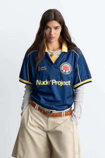 Basic Football Tee Navy