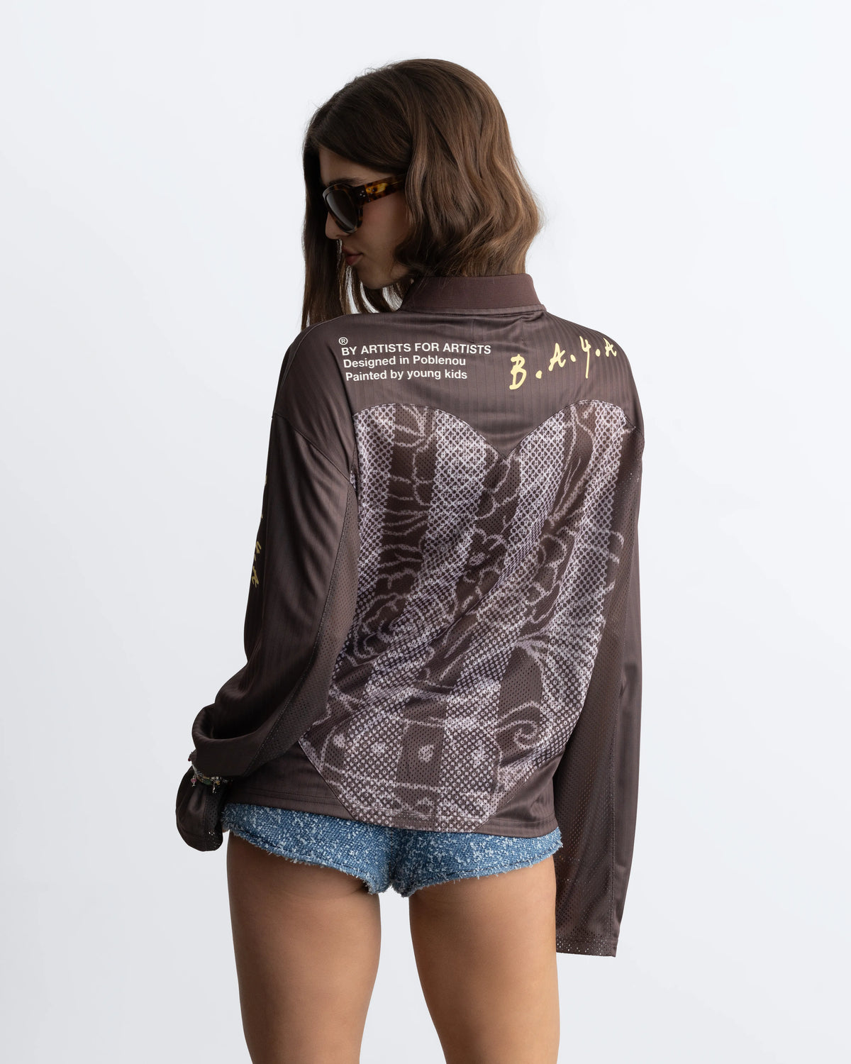 Paolo Football Long-Sleeve Tee Brown