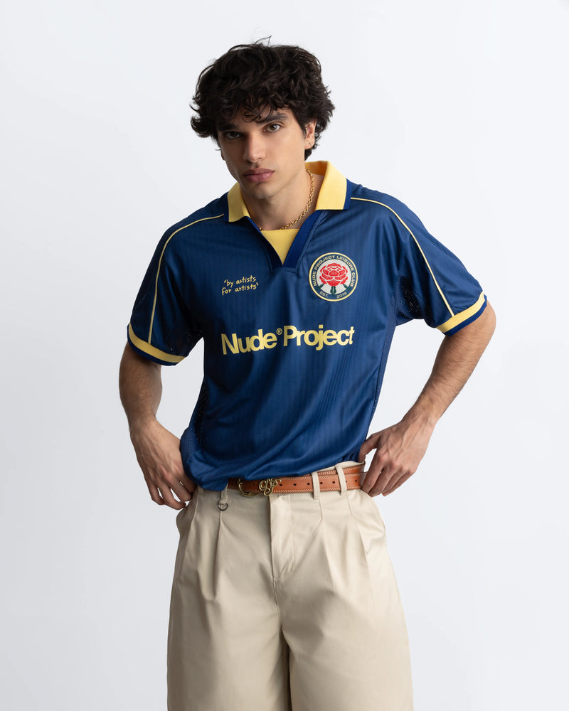 Basic Football Tee Navy