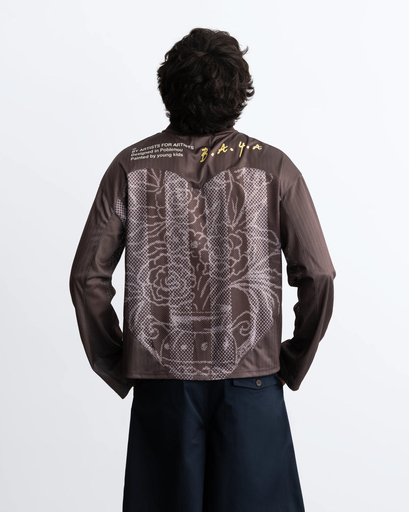 Paolo Football Long-Sleeve Tee Brown