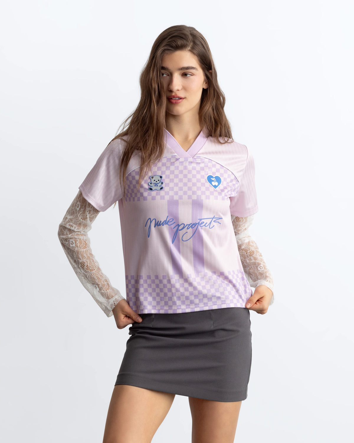 Osito Football Lace Long-Sleeve Tee