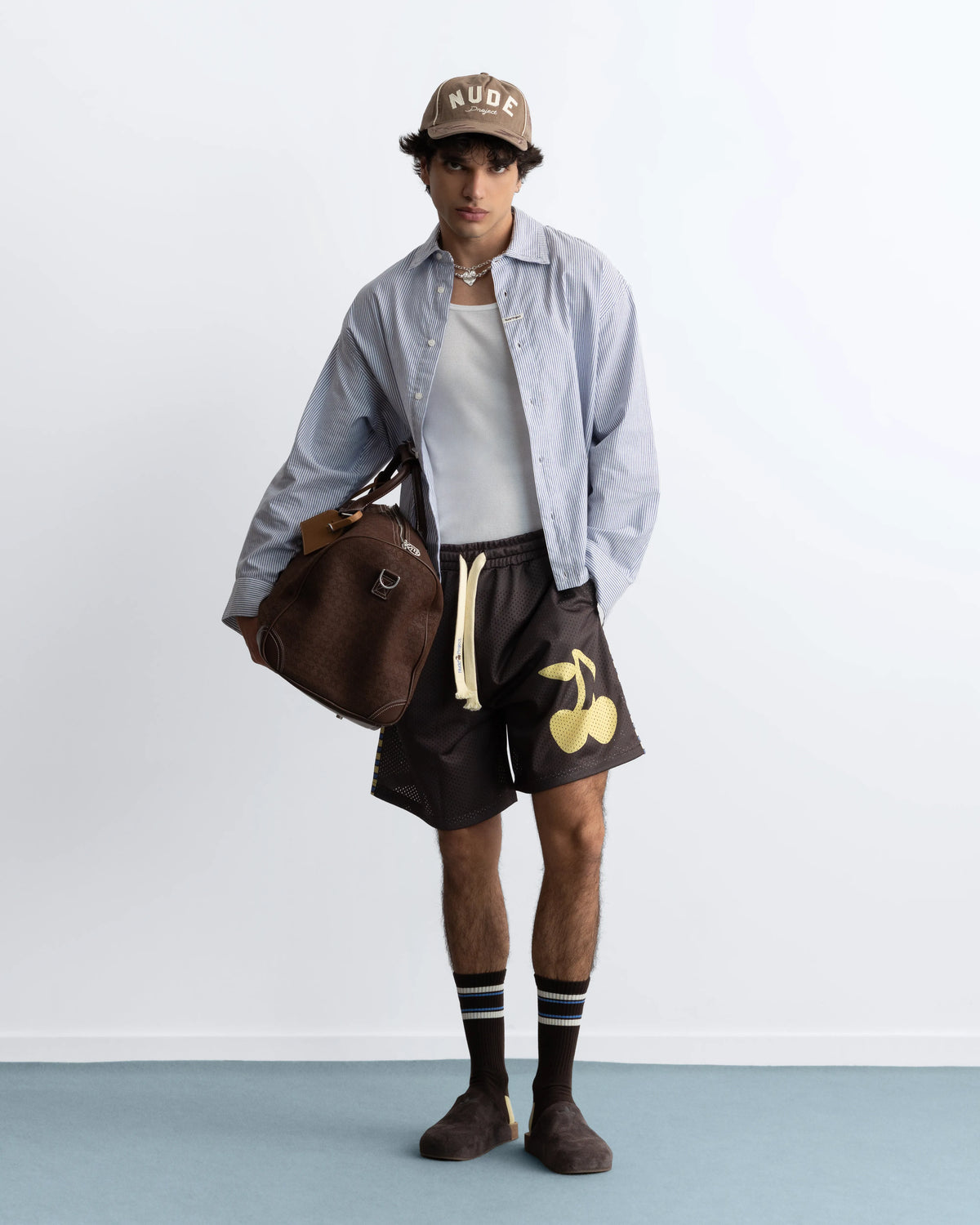 Basic Mesh Short Brown