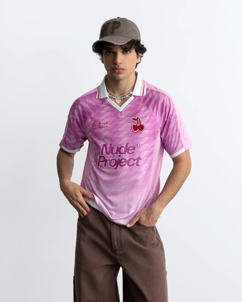Radja Football Tee Pink