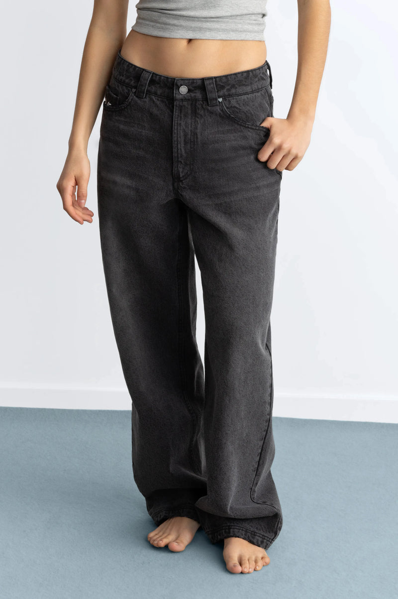 Basic Straight Jeans Grey