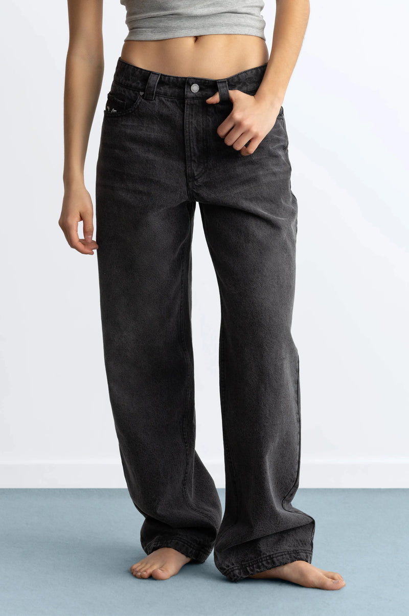 Basic Straight Jeans Grey