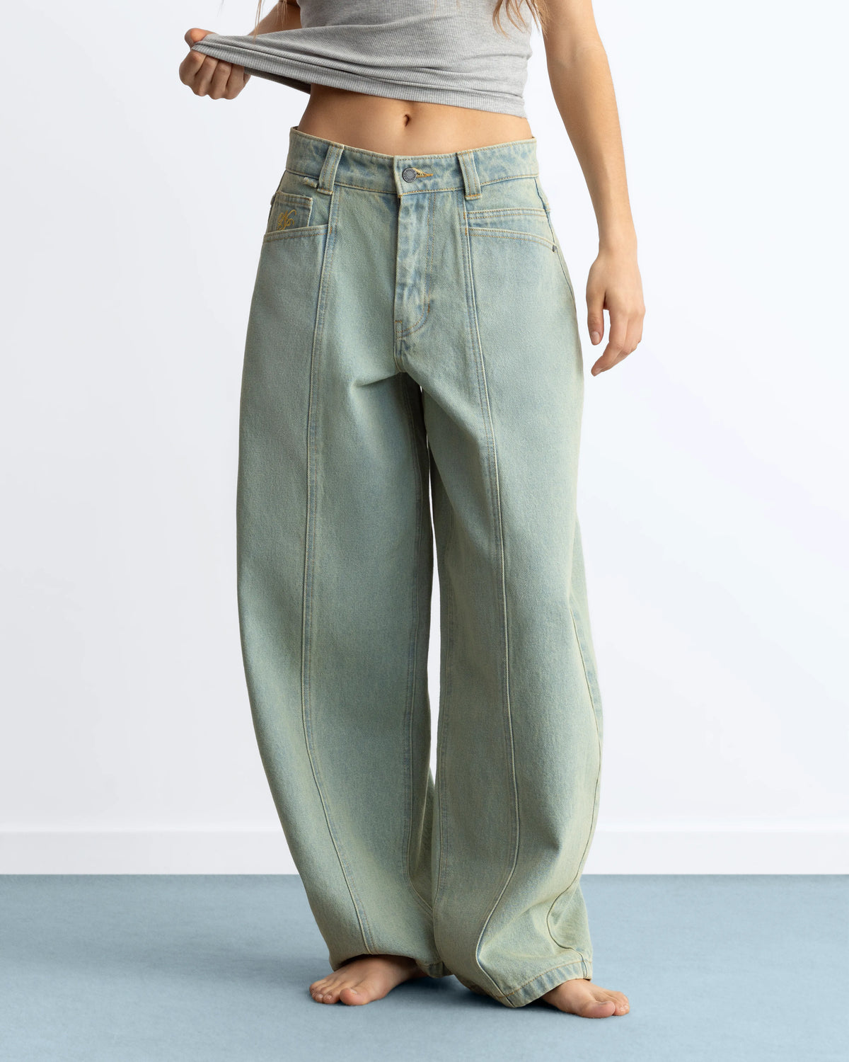 Barrel Jeans Dirty Stone Wash