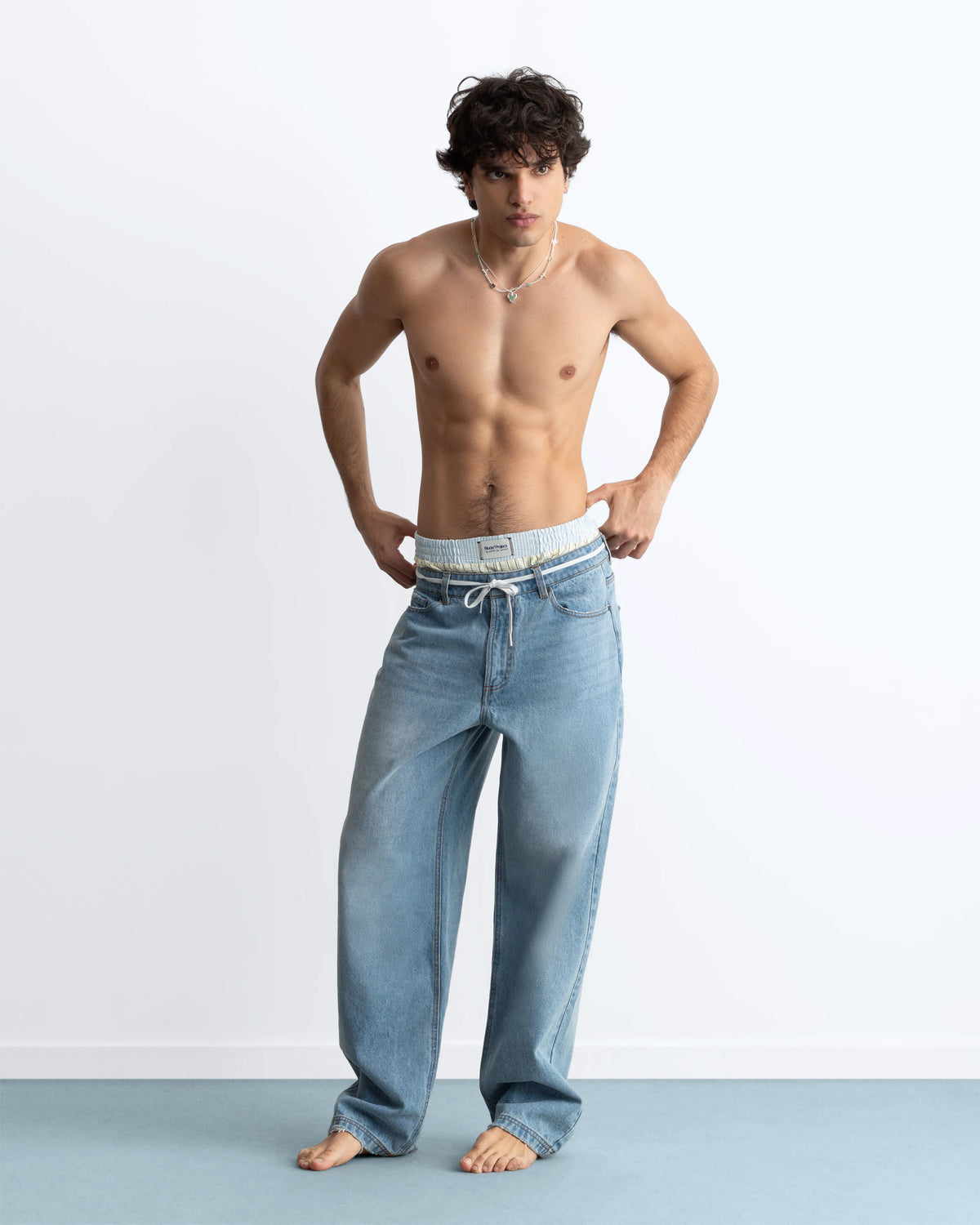 Basic Straight Jeans Light Wash