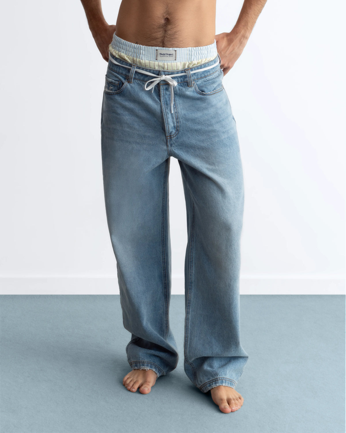 Basic Straight Jeans Light Wash
