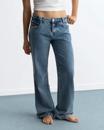 Basic Straight Jeans Blue
