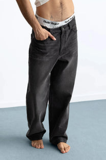 Basic Straight Jeans Grey
