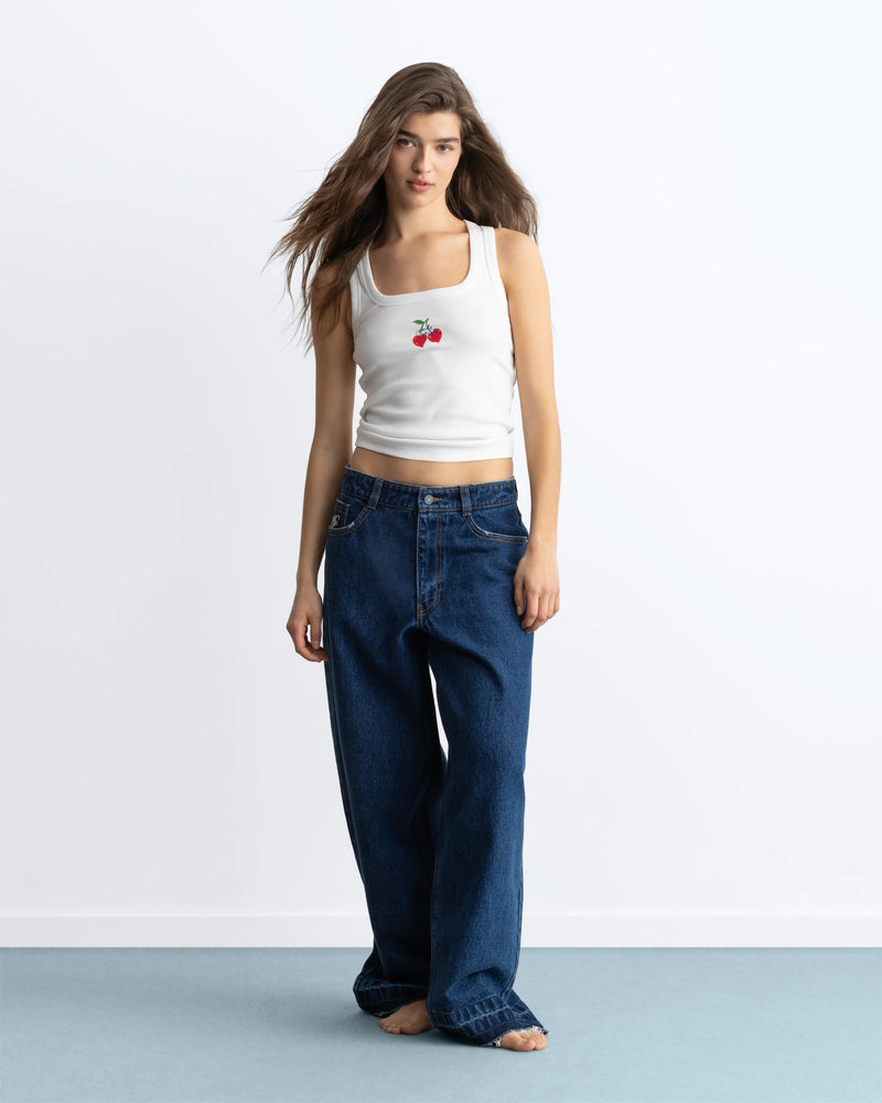 Old Baggy Jeans Stone Wash Indigo