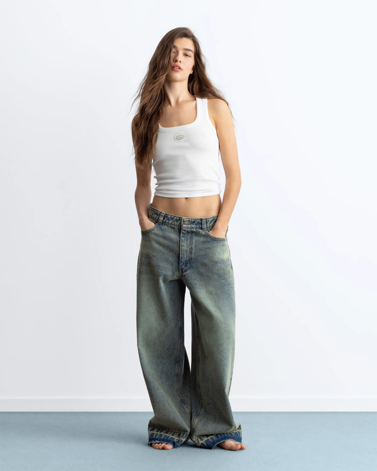 Old Baggy Jeans Light Sand Wash