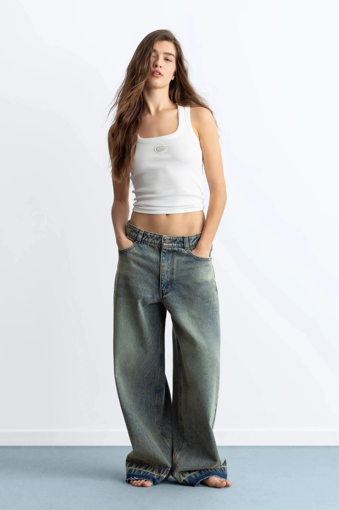 Old Baggy Jeans Light Sand Wash