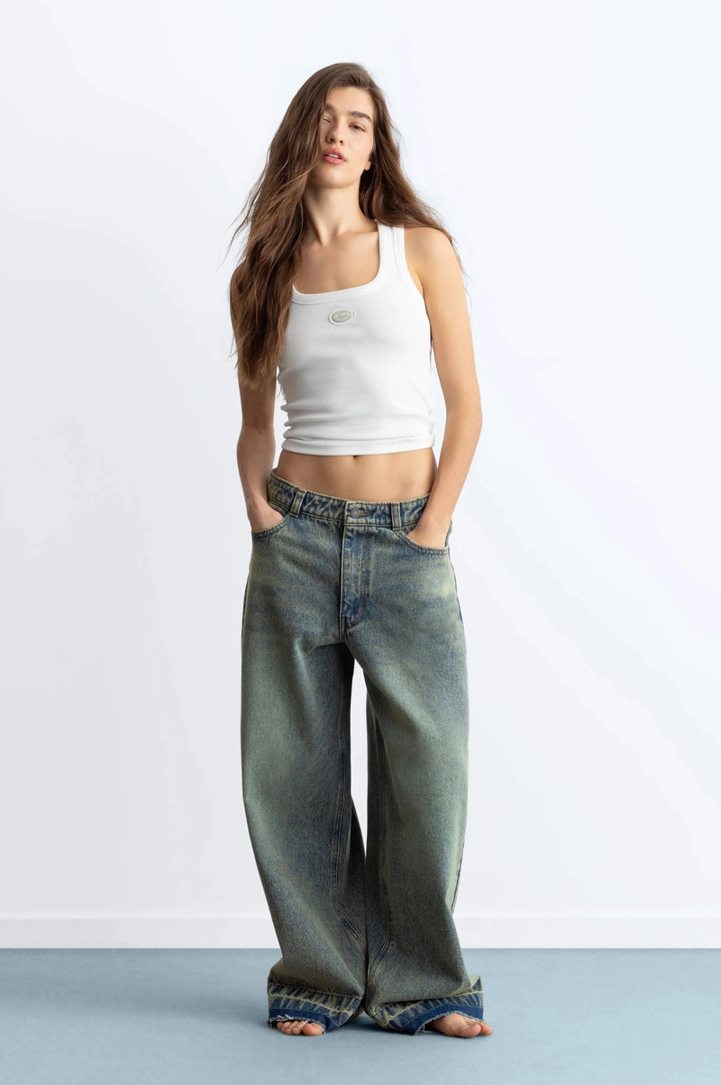 Old Baggy Jeans Light Sand Wash