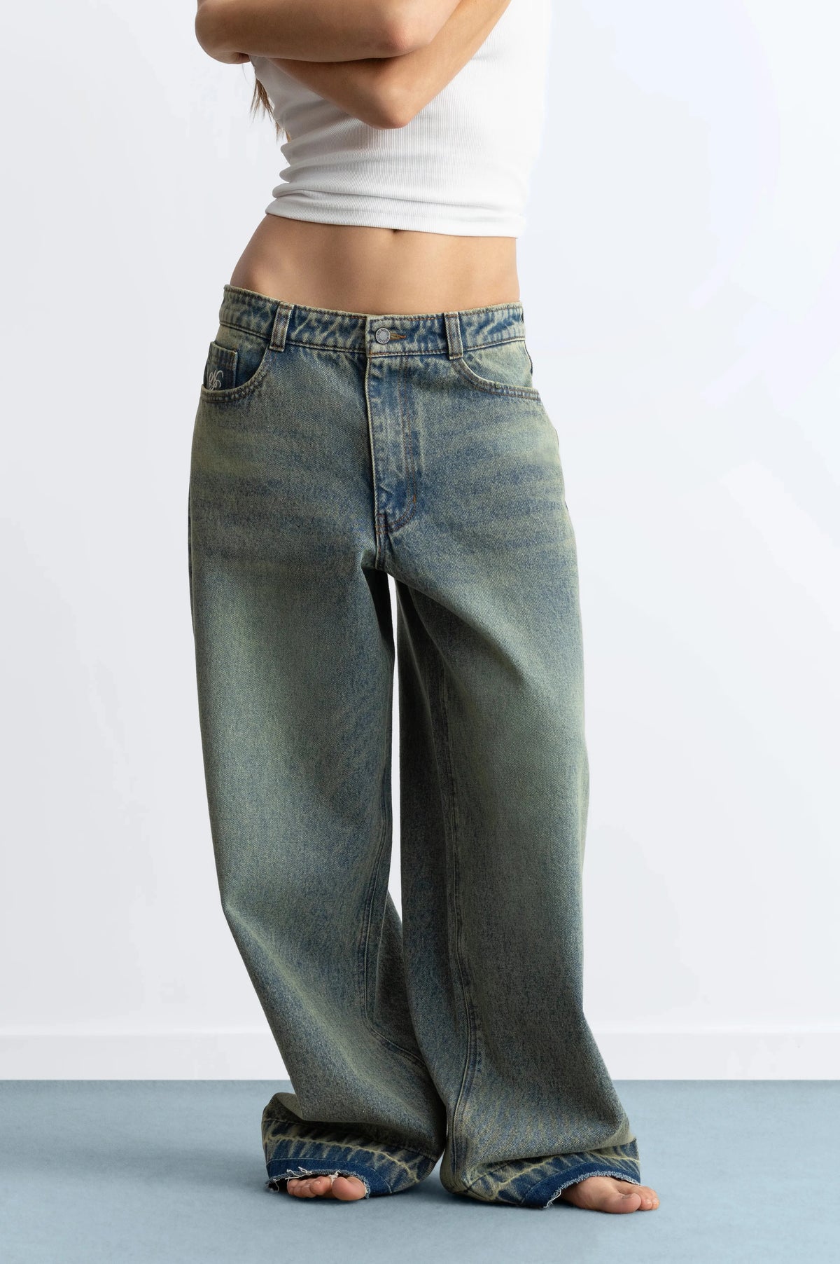 Old Baggy Jeans Light Sand Wash