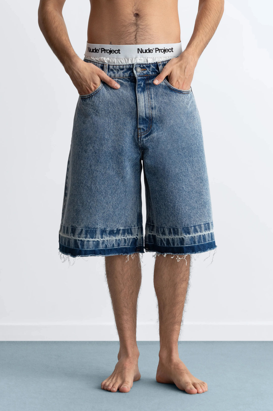 Old Baggy Denim Shorts Medium Blue