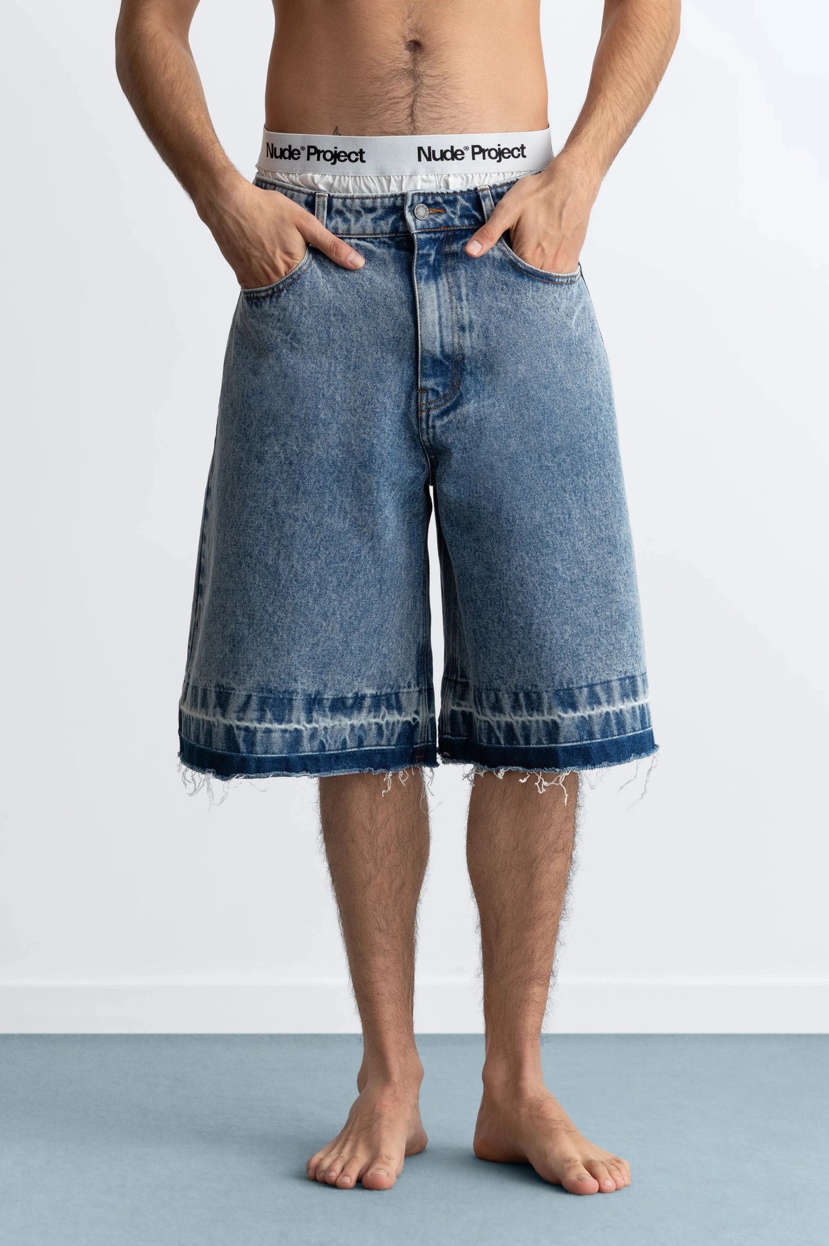 Old Baggy Denim Shorts Medium Blue