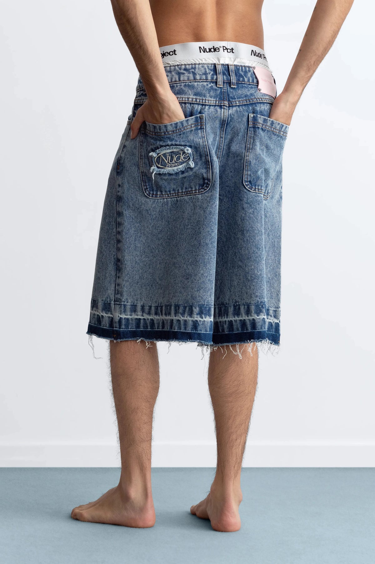 Old Baggy Denim Shorts Medium Blue