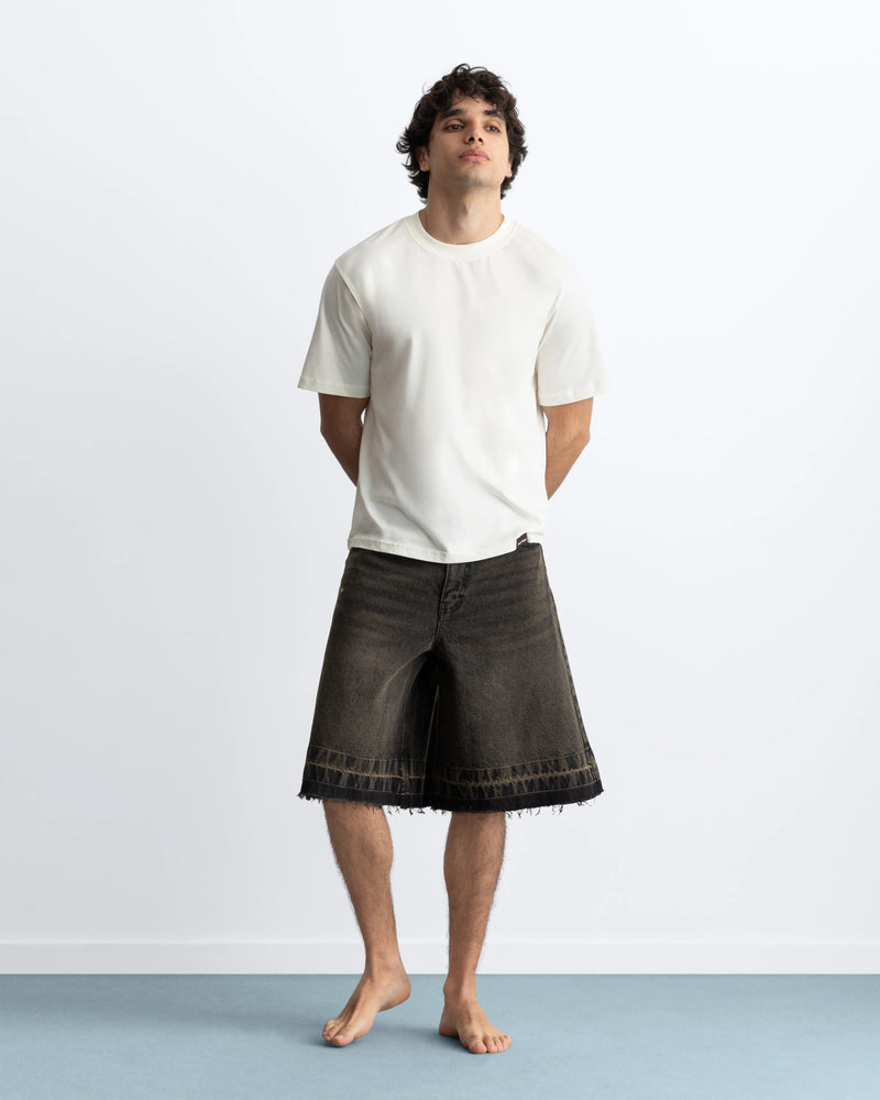 Old Baggy Denim Shorts Black