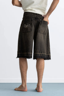 Old Baggy Denim Shorts Black